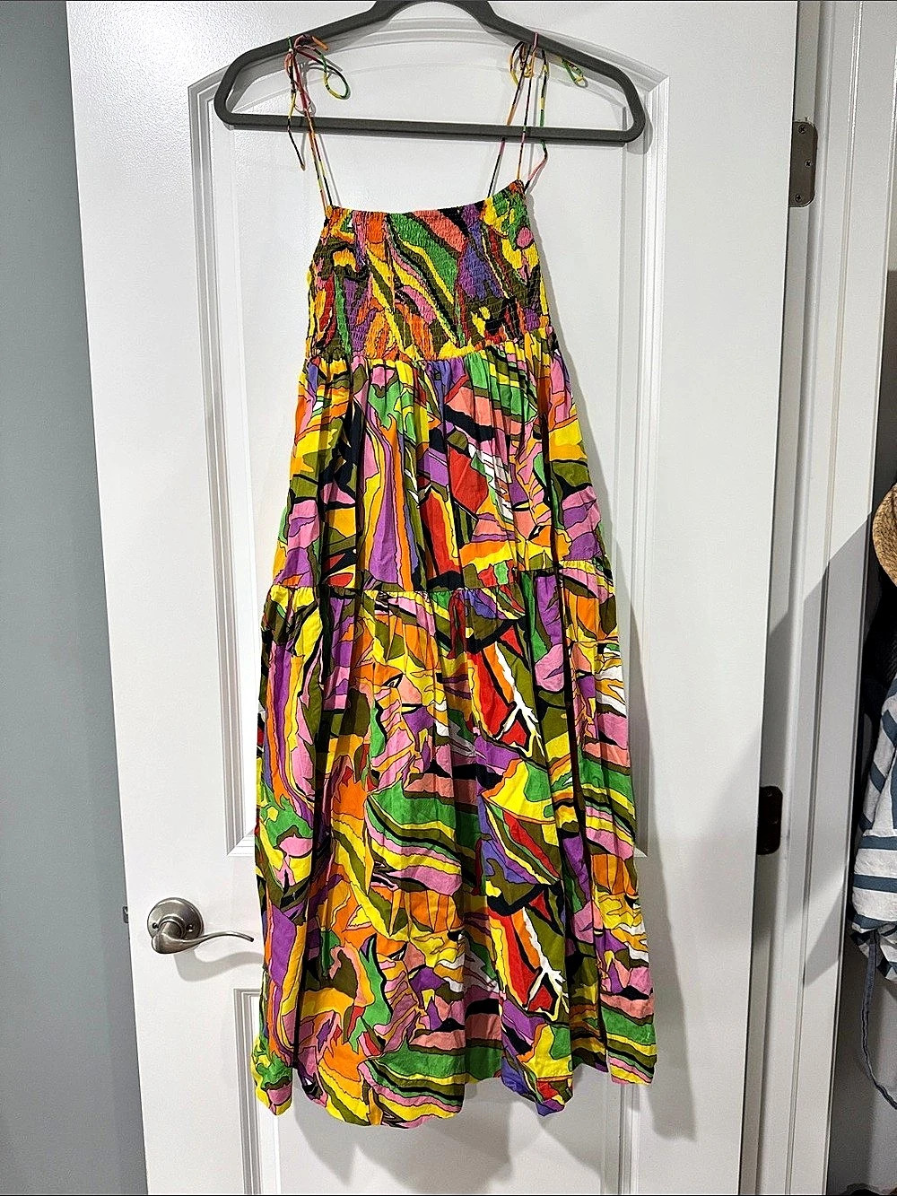 SWF Abstract Multicolor Maxi Dress Like New